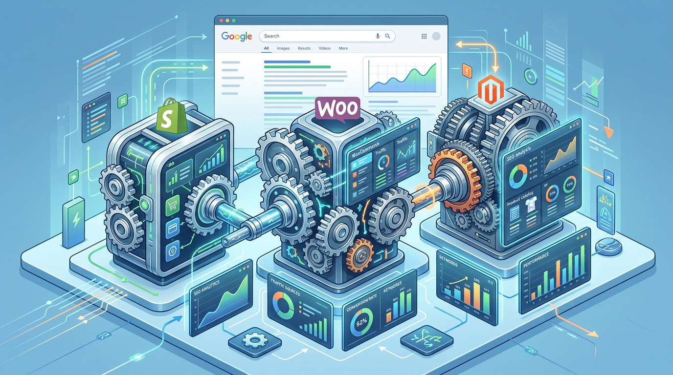Melyik webáruházzal könnyebb a Google élére kerülni? Shopify, WooCommerce és Magento SEO összehasonlítás