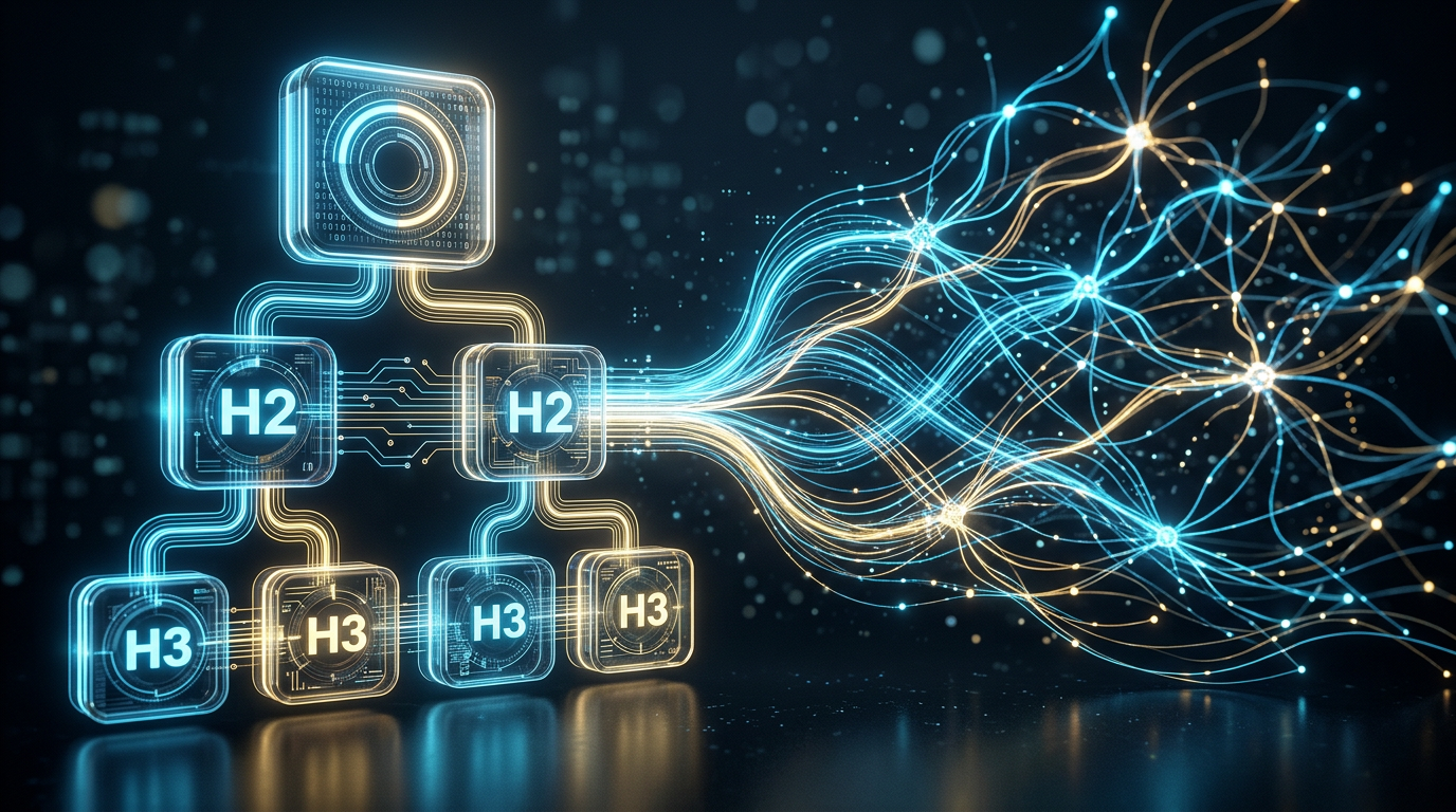 H1-H6 strukturálás 2026: Így építsd fel a címsorokat a Google AI-nak